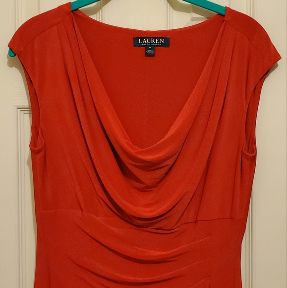 Sexy Ralph Lauren Red Knee-Length Dress (6) - Picture 3 of 4